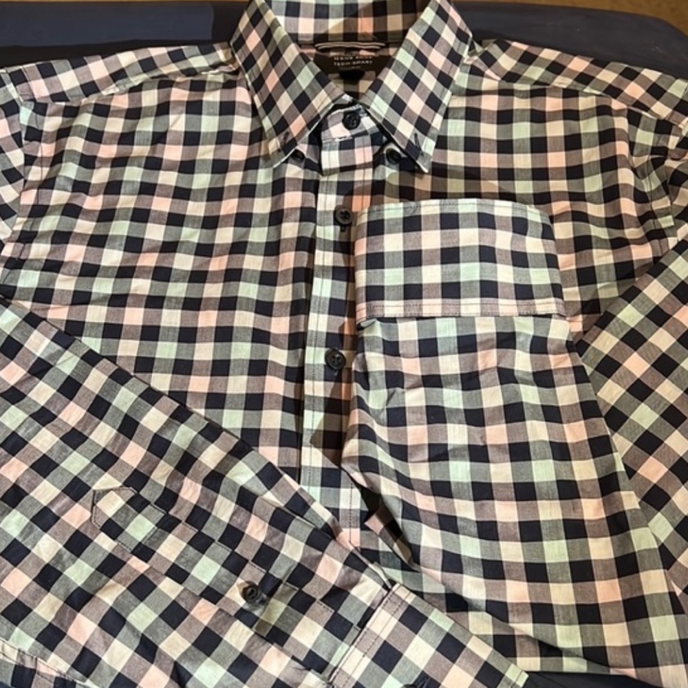 NEW Nordstrom Men's Shop Tech Smart XL Trim Fit Button Down Long Sleeve Shirt